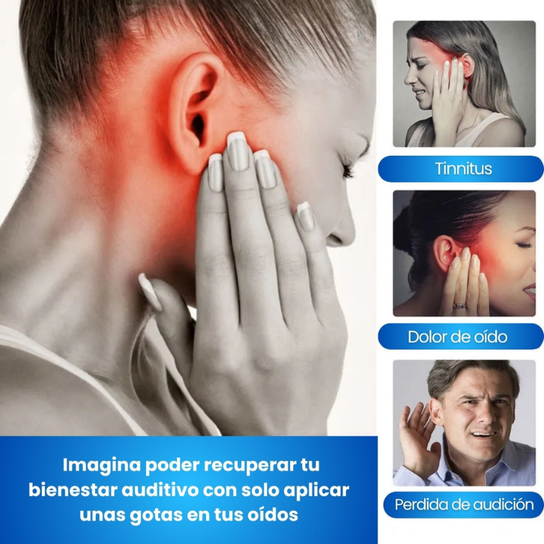 TINNIDROP Spray Natural de Limpieza Auditiva – Elimina cera y zumbidos en pocos días