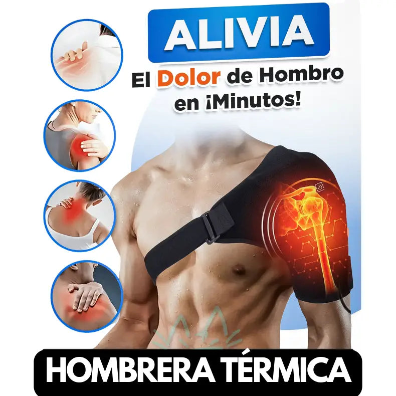 Hombrera Térmica - 3 Niveles Calor - Relaja el Hombro y Mejora tu Comodidad en Minutos