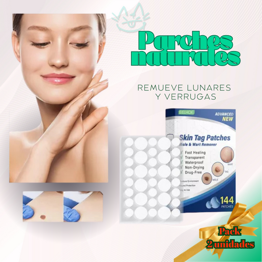 🌟 Parches Naturales - Remueve Lunares y Verrugas - Resultados en 7 Días sin Dolor 🌟