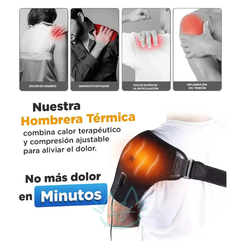 Hombrera Térmica - 3 Niveles Calor - Relaja el Hombro y Mejora tu Comodidad en Minutos