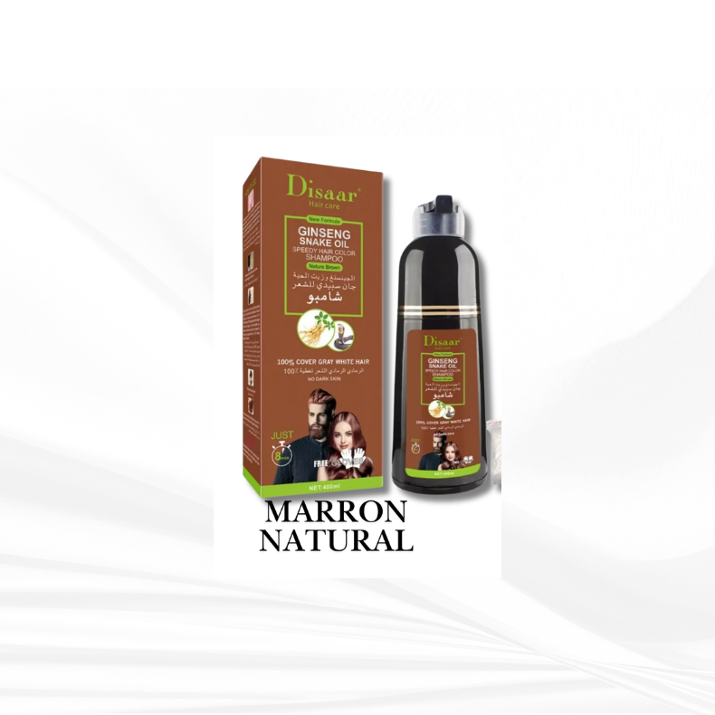 Shampoo Tinte Natural Disaar- Cubre Canas al Instante - Cabello con Color y Brillo en 5 Minutos