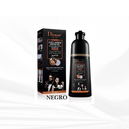 Shampoo Tinte Natural Disaar- Cubre Canas al Instante - Cabello con Color y Brillo en 5 Minutos