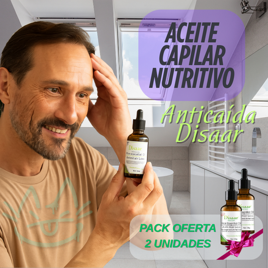 PACK ACEITE TRATAMIENTO CAPILAR NUTRITIVO ANTICAÍDA - Activa el crecimiento – Cabello más fuerte y grueso desde la raíz