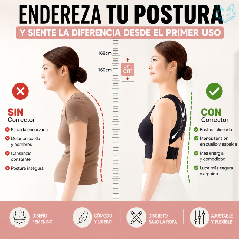 PosturaBella™ - Erguida y Segura con Comodidad Superior Diseñada para Nosotras