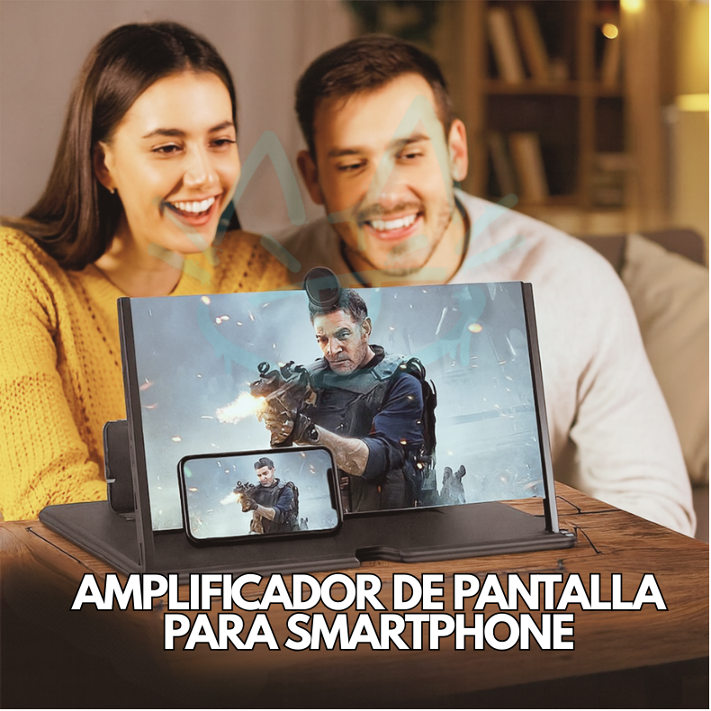 Amplificador de Pantalla para Smartphone – Transforma tu Teléfono en Mini Cine – Disfruta videos en grande en casa